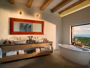 Bathroom with a view