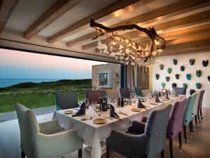Dining room with a view