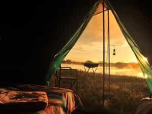View from the tent at The Kalai River Camp