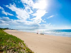 Long stretch of beach with so many activities