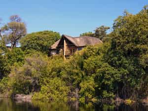 Namushasha River Lodge lies on the banks of the Kwando river in eastern Caprivi.