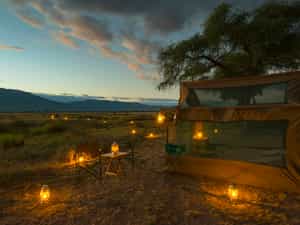 This is second night's campsite along on the mighty Zambezi River.