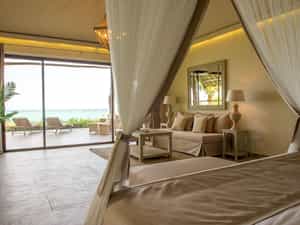 A view from the interior of the villa