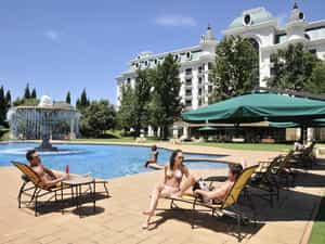 The hotel pool