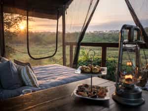 Sleep out on the deck at Jock Safari Lodge