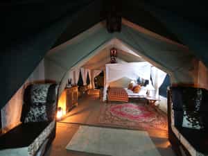 With privacy at the far end of the camp, the honeymooners retreat gives and incredible wild and wonderful experience for newlyweds