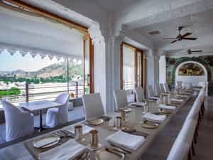 New tables introduced outside restaurant with village view