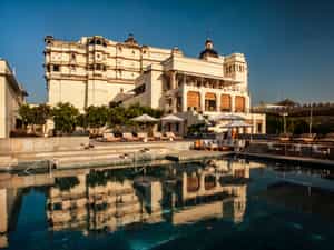 Palace facade at Sunset