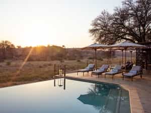 Sunsets around the pool