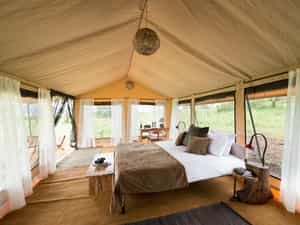 One of 10 bedroom tents at Kiota Camp