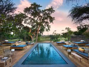 Providing welcome respite from the heat of the day, and an ideal spot to watch animals coming down to the Sabie to drink.