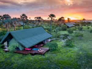 Aerial View of the Guest Tent