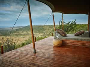 Private veranda with double day bed to relax and enjoy the stunning views