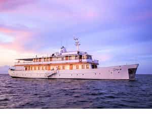M/Y Grace sailing at sunset