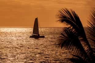 See Reunion Island on a sunset boat cruise