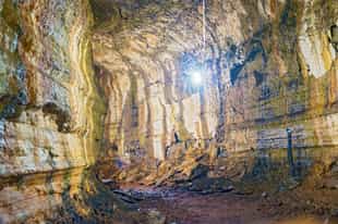 Venture into the lava tunnels of Santa Cruz