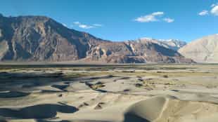 Take a walk at the Sumoor sand dunes in Ladakh