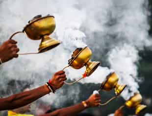 Witness an evening Aarti ceremony in Kathmandu