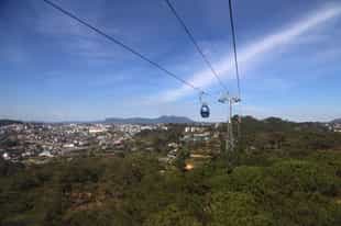 Enjoy the surrounding views on a cable car ride 