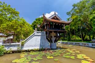 Visit the historic One Pillar Pagoda in Hanoi