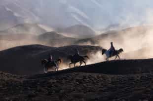 Explore Mount Bromo's 'Sea of Sands' on horseback