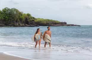 Learn surfing basics on Kedungu beach 