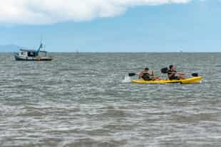 Go on a sea kayaking tour in Paraty