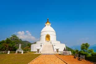 Visit the World Peace Pagoda in Pokhara