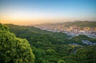 See panoramic views from Mt. Inasayama, Nagasaki