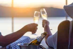 Enjoy dinner on a private boat on the Amalfi Coast