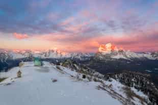 See epic views from Monte Rite in the Dolomites