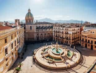 Take a guided walking city tour of Palermo