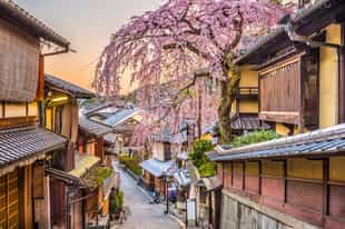 Visit the historic Higashiyama district in Kyoto