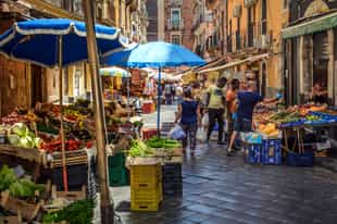 Explore the vibrant markets of the Ionian Coast