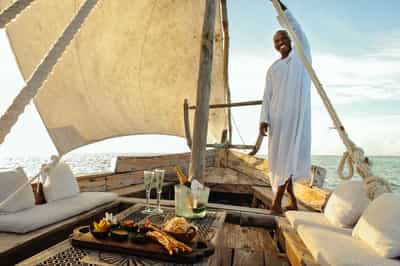 Take a sunset cruise on a dhow in Zanzibar