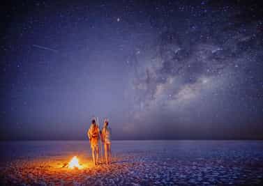 Gaze into the night sky at Makgadikgadi