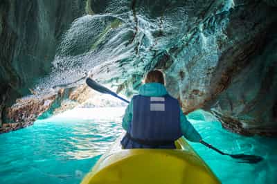 Kayak through Aysen's Marble Caves