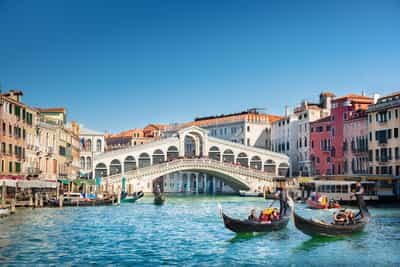 Venice Lagoon at Golden Hour, by Boat