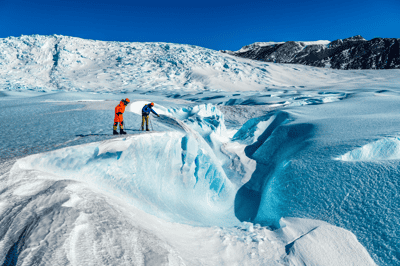 Visit the Drake Icefall