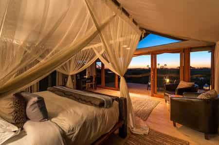 Guest tent interior