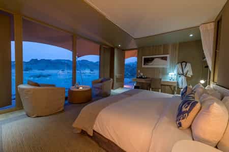 Guest tent interior
