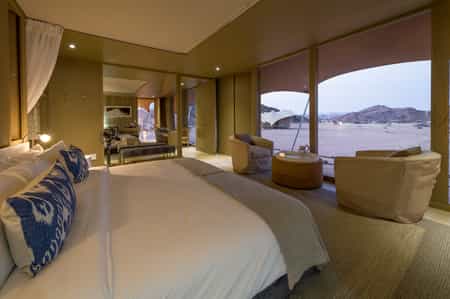 guest tent interior