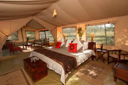Suite with bedroom and lounge.