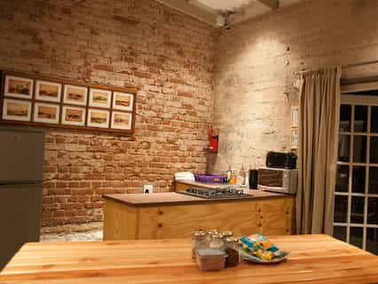 Every room has a full kitchen
