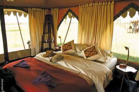 Our upscale tented camp, set out in the Serengeti ecosystem