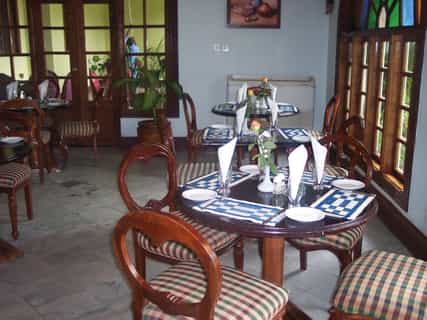 Our LangiLangi Restaurant Seats up to 70 guests, open for breakfast, lunch and dinner.