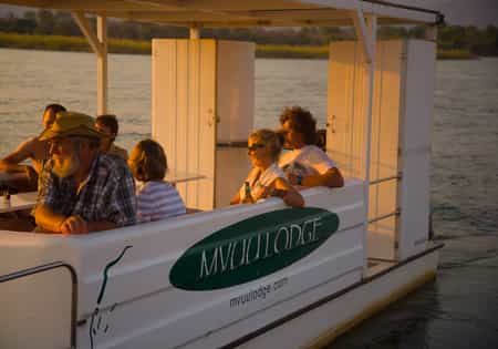 A pontoon boat is the perfect vehicle for river cruising