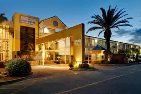 Hotel Main Entrance at Night