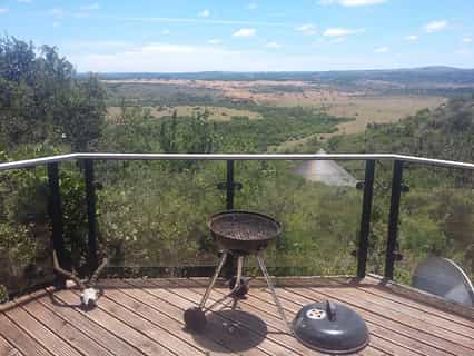 The ultimate outdoor cooking experience. A braii overlooking the game reserve.