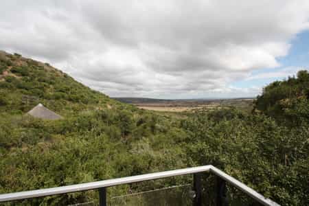 The chalet has its own unique view from the balcony and overlooks the pool and entertainment area